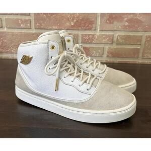 Nike Air Jordan Jasmine GG White Gold Size 6Y -7.5W Sneakers 768927-109